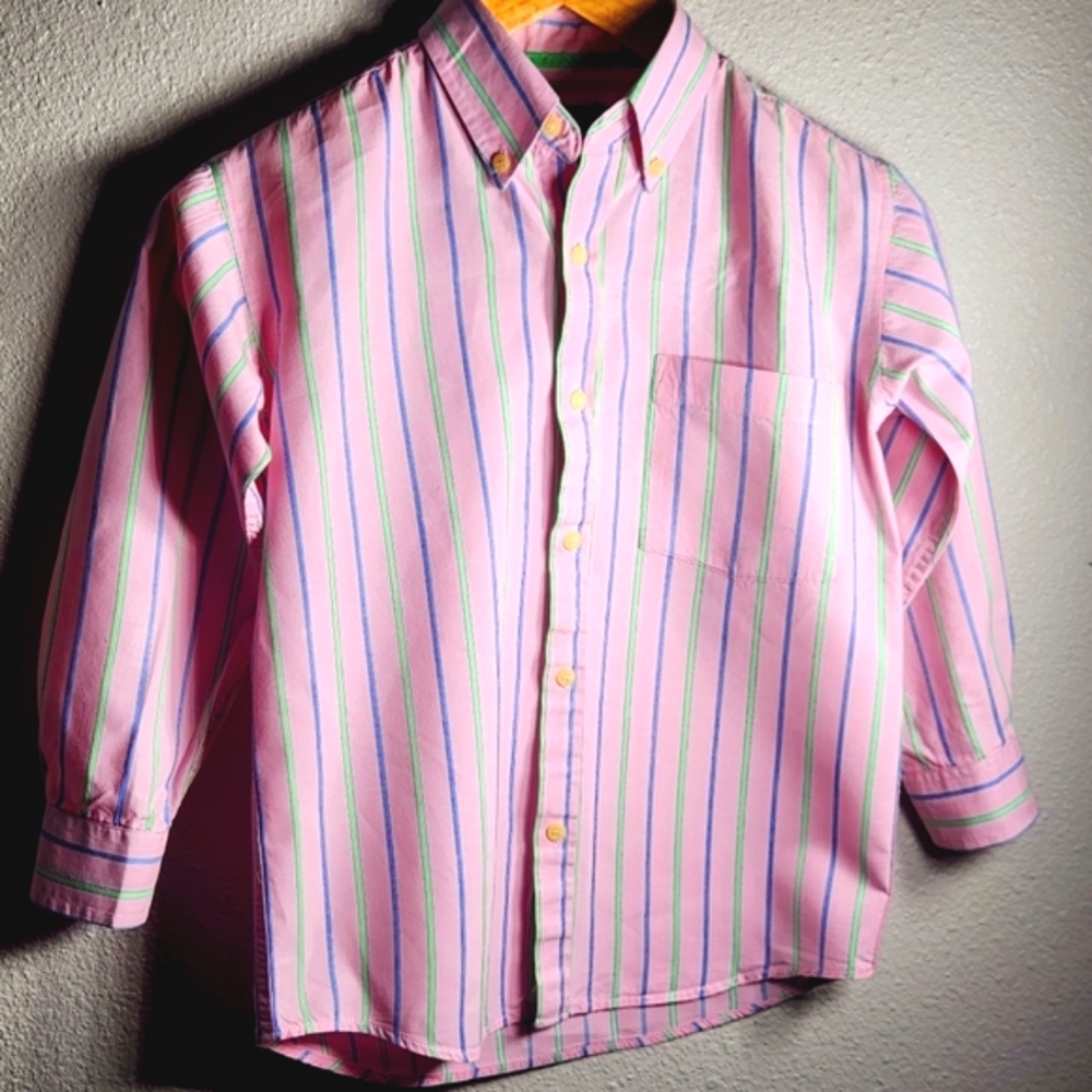 Back to school, Boys size XLG/ 7 button down LS shirt.